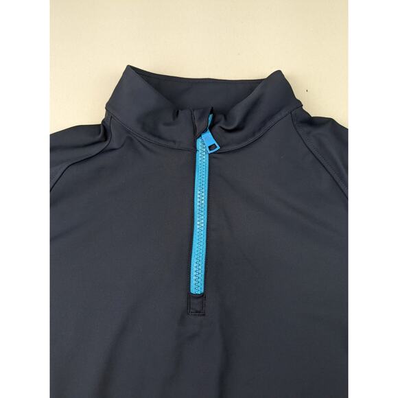 G/Fore Men's Track Jacket Golf Performance Pullover - Blue 1/4 Zip - Medium - Picture 2 of 7